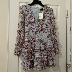 Bardot Sky Blue Floral Dress